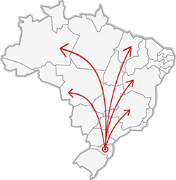 Atuação em todo o território nacional